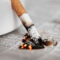 Курение может послужить причиной возникновения пожара